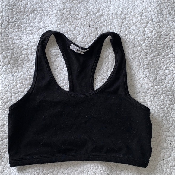 Garage Tops - Black garage crop top / sports bra Garage Tops - Black garage crop top / sports bra